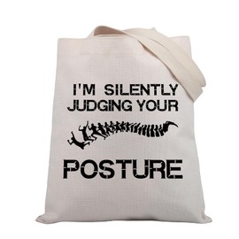 BDPWSS Chiropractor Gifts Chiropractic Assistant Gifts Spine Doctor Graduation Gift I'm Silently Judging Your Posture PT Gift (Judging posture TGCA)