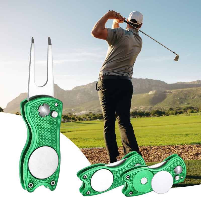 TIXIPEM Golf Divot Repair Tool [4PCS] - Switch Foldable Divot