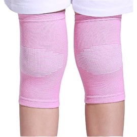 Kids Knee Brace,Knee Support,Teenagers Knee Sleeve,Sport Knee Protectors For Children(1 Pair) (Pink, Medium)