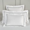 White Pillow Shams Euro Size Set of 2, 100% Cotton