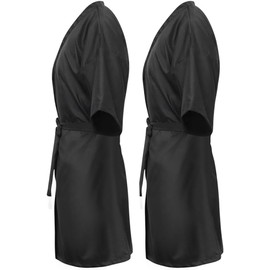 2 Piezas Capa de Corte de Pelo Profesional, Vestido de Cortes, Capa de Peluquería Impermeable y Ligera, Bata de Cortes Resistente y Compactass, Perfecta para Salones, Spa y Uso en Casa