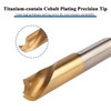 Mesee 3 Pieces Titanium Coated HSS CO Spot Weld Drill
