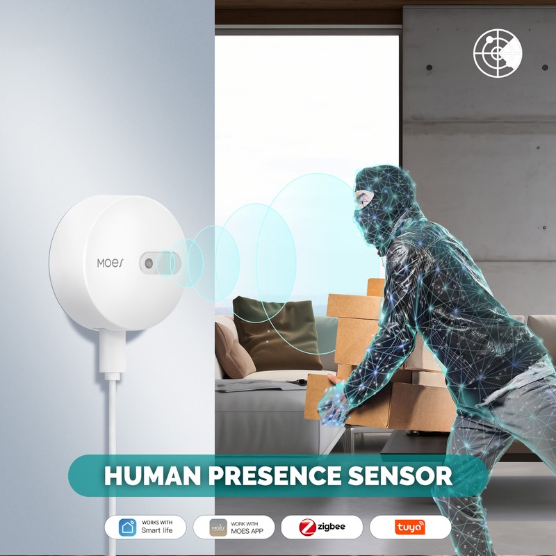 Tuya Zigbee Intelligent Human Presence Detector Detect HumanBody Presence Detection
