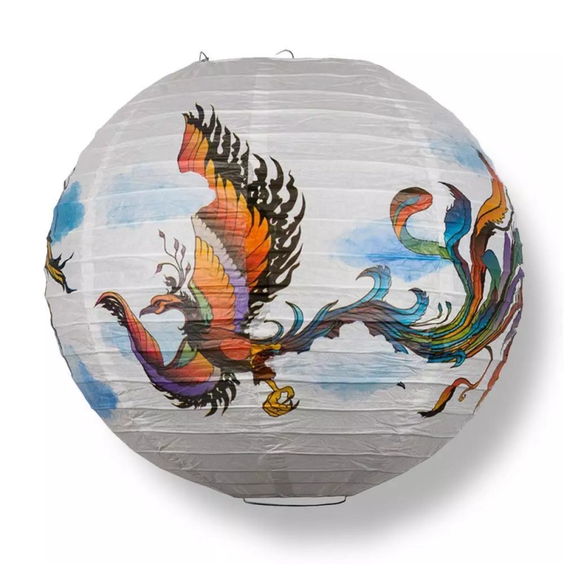 Quasimoon 14" Phoenix Chinese Wedding / New Year Paper Lantern