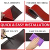 FONUNO Vinyl Wall Base Baseboard Molding Trim 4" Flexible Self