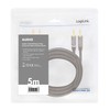 LogiLink CA1211 Speaker Cable 2x 2 Banana Plugs with Gold-Plated