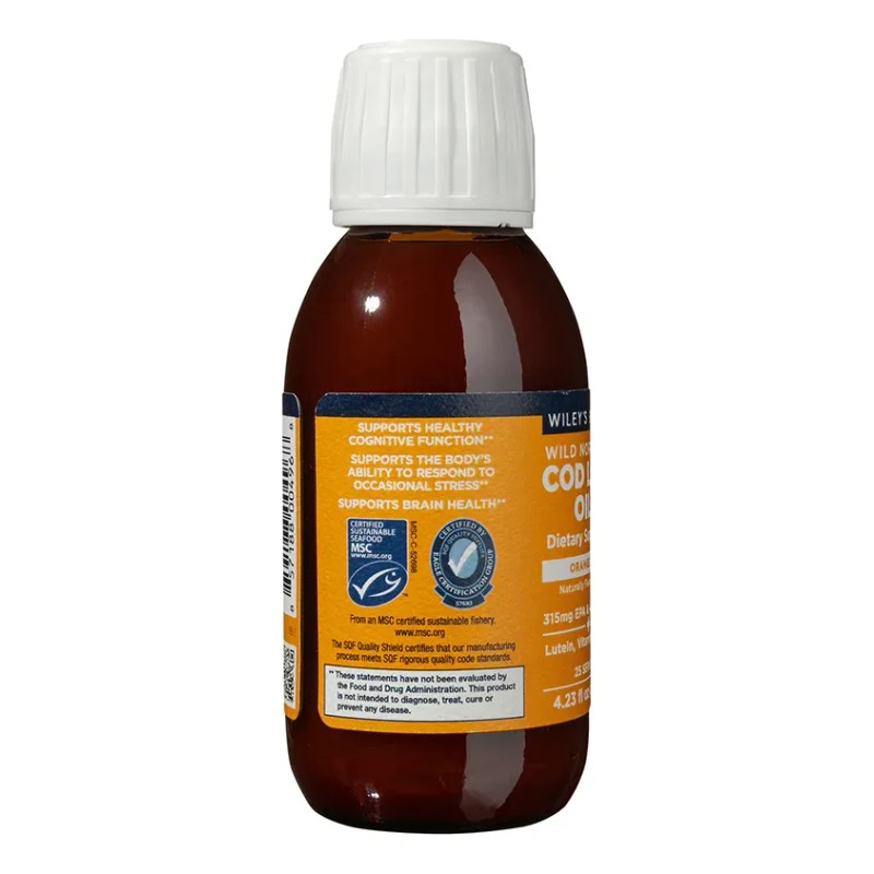 Wileys Finest Cod Liver Oil Orange Bliss 125ml