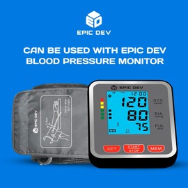 Brazo de presión arterial de 8.7 a 18.9 pulgadas, reemplazo de manguito de presión arterial XL, brazalete BP fácil de usar, compatible con todas las máquinas de presión arterial