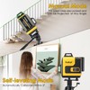 Laser Level, FELLAT 4x360°4D 16 Lines Laser for Construction, Two