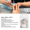 50pcs Nail Drill Bits Rotatable High Strength Emery Gel Nail
