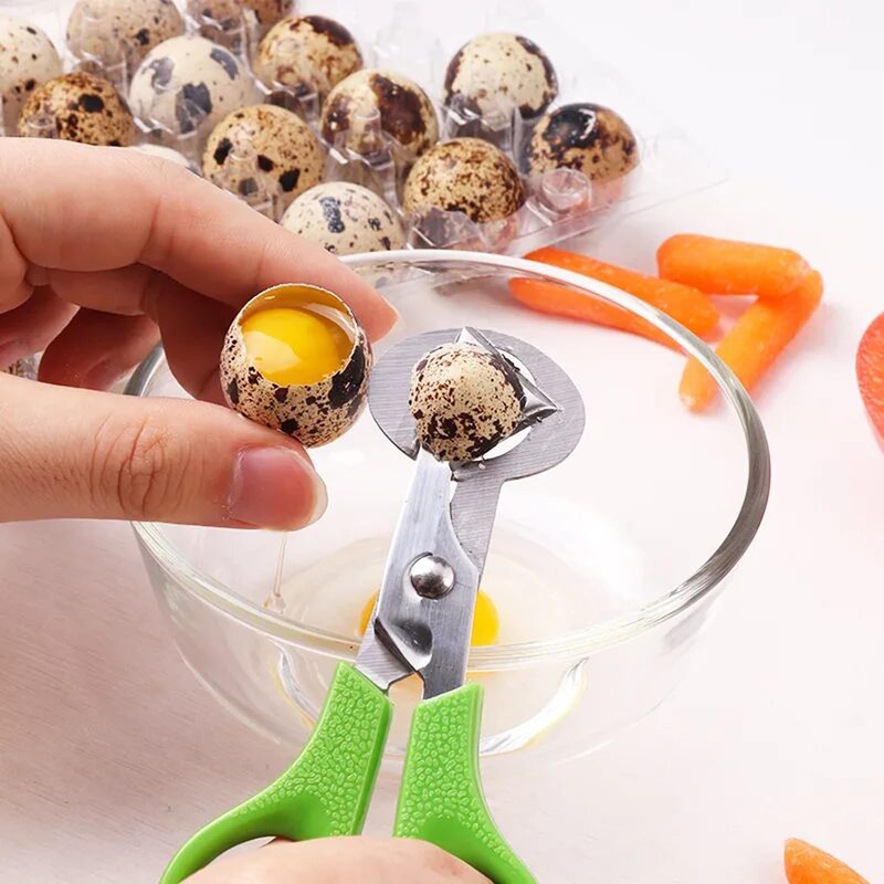 Dokeno Quail Egg Scissors 6 Pieces, Stainless Steel Quail Egg