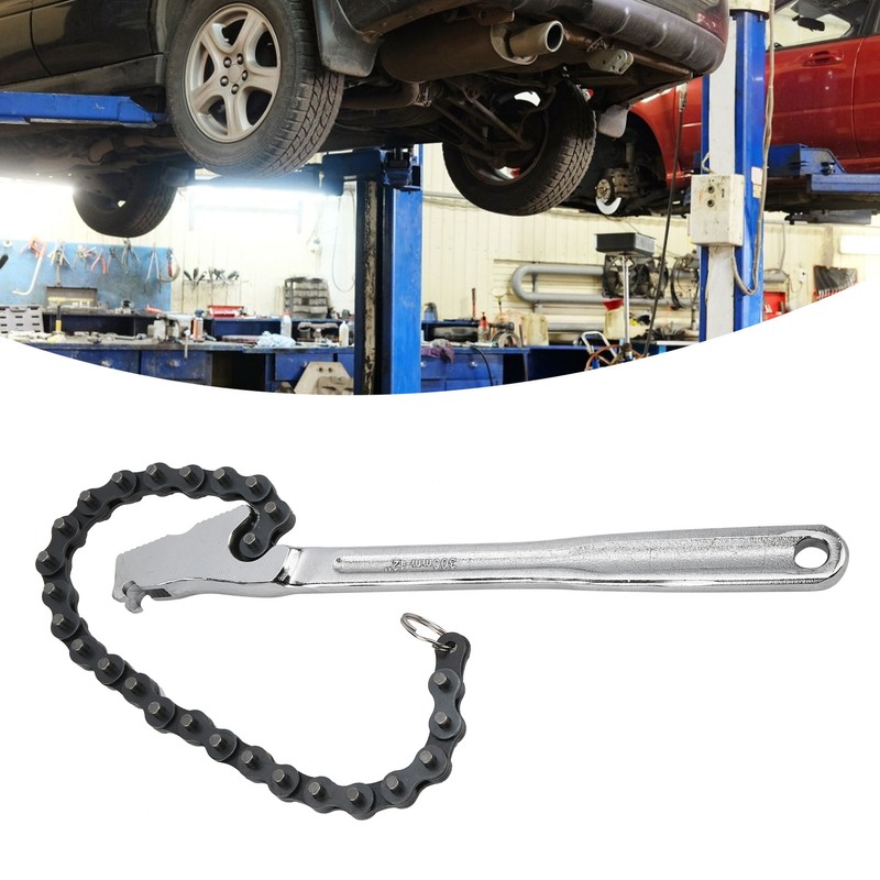 Chain Wrench High Hardness Surface Polished ChromePlated Chrome Vanadium Steel