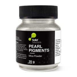 Mica Powder for Epoxy Resin, Pearlescent Natural Metallic Pigment Powder for Lip Gloss, Nails, Slime, Bath Bombs Soap, Making Polymer Clay | Colour - Glacier