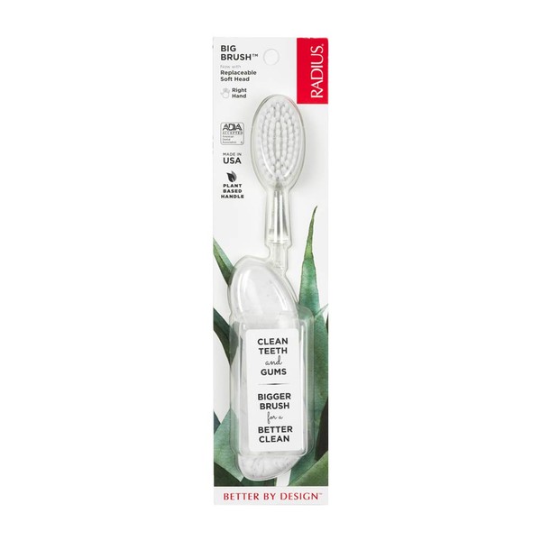 RADIUS Big Brush BPA Free & ADA Accepted Toothbrush Designed