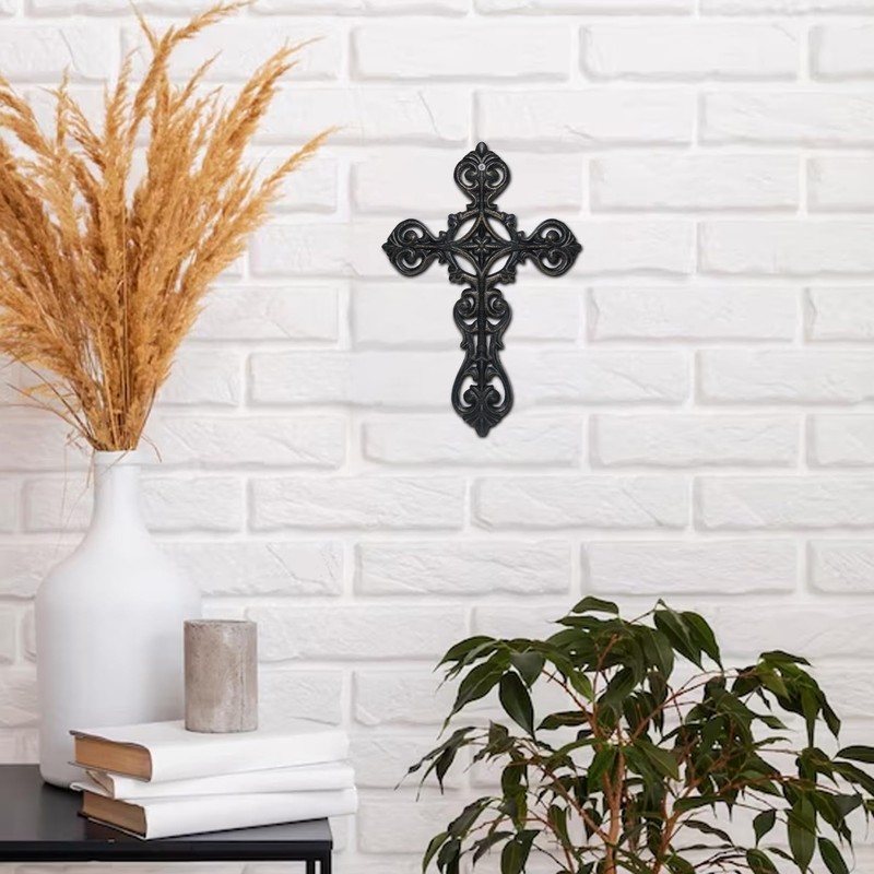 DreamsEden Metal Cross Wall Decor, Small Hanging Art Home Room