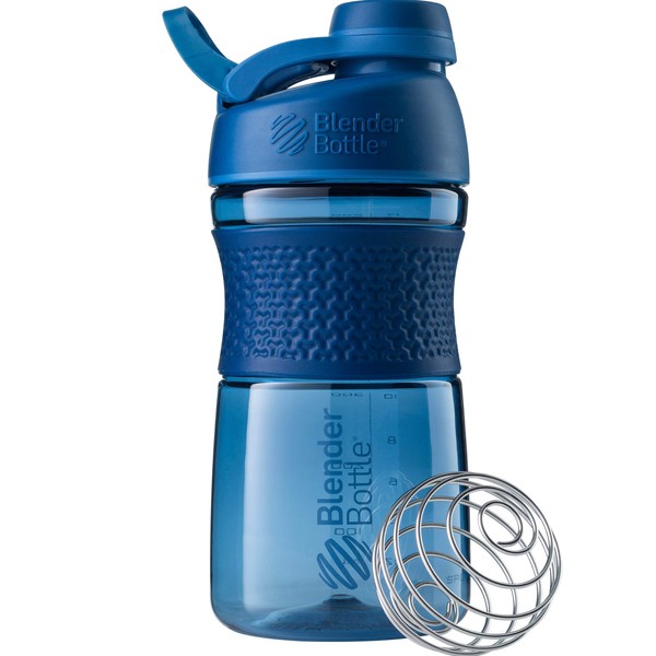 BlenderBottle SportMixer Shaker Bottle Perfect for Protein Shakes and Pre