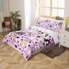 Manfei Cartoon Cat Duvet Cover Set Toddler Size,Kitten Kitty Pet