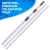 Sepetrel Pool Pole - Professional 15 Foot Telescoping Swimming Pool