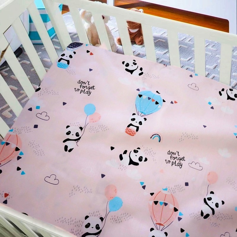 Cot Bed Fitted Sheets 120 x 60cm for Girl Boys