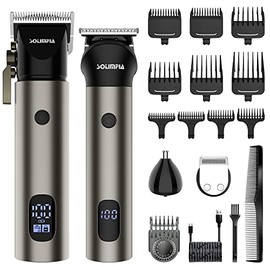 SOLIMPIA Professionelle Haarschneidemaschine &Trimmer Kit, Wiederaufladbare Kabellose Haarschneidemaschine Barbier Haar Trimmer Kit Bart Trimmer Haarschneiden Grooming Kit fÃ¼r MÃ¤nner Kind