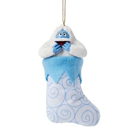 Department 56 Rudolph The Red-Nosed Reindeer Bumble in Christmas Stocking Hanging Ornament, 4.8 Inch, Multicolor
