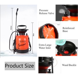 Battery Powered and Manual Sprayer (Dual Function) for Yard, Garden and Agriculture 0.8 Gallon