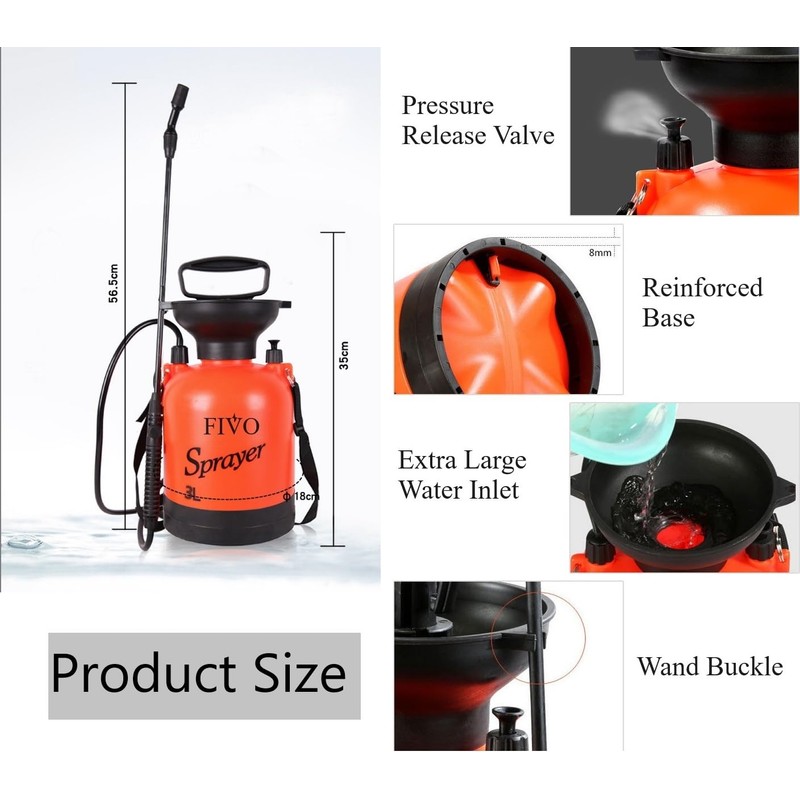 Battery Powered and Manual Sprayer (Dual Function) for Yard, Garden