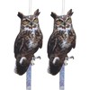 Bird Scarer, 2 Pieces Fake Owl Hanging Owl to Keep