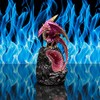 The Leonardo Collection Pink Dragon LED Light Up on Stone
