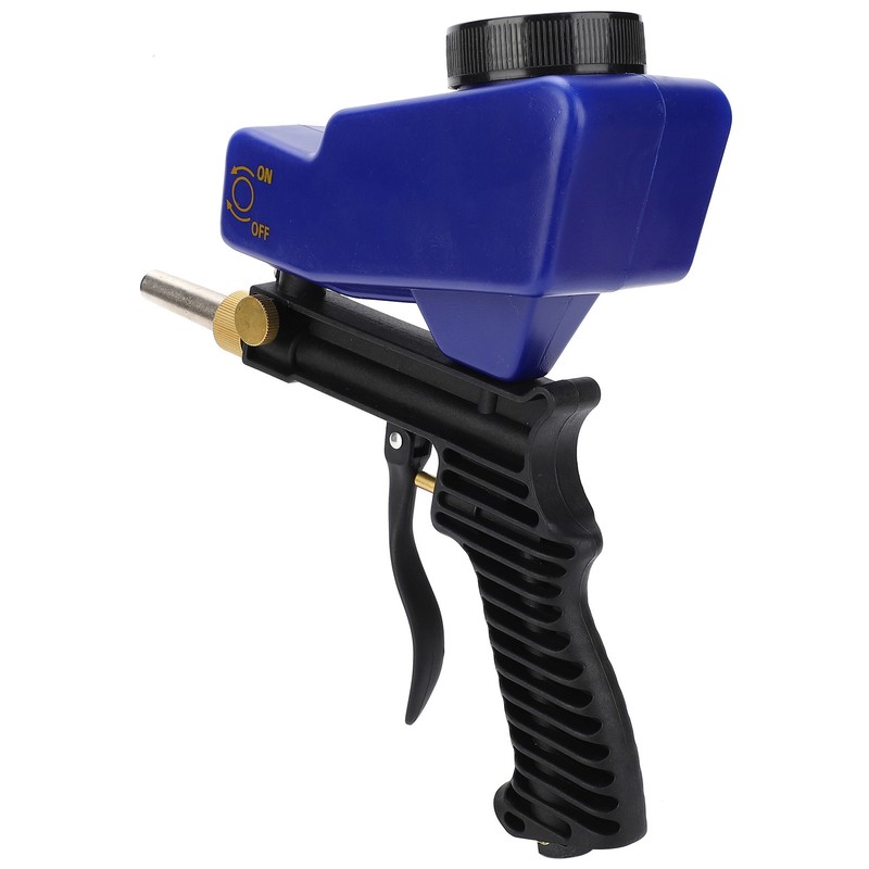 Gravity Feed Sandblasting Gun Air Sand Blaster Spray Handheld Tool