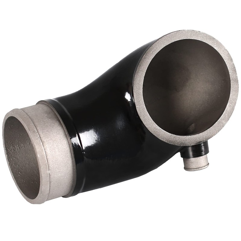 OCTAOR LLY Engine Turbo Mouthpiece, Stainless Steel Inlet Manifold Intake
