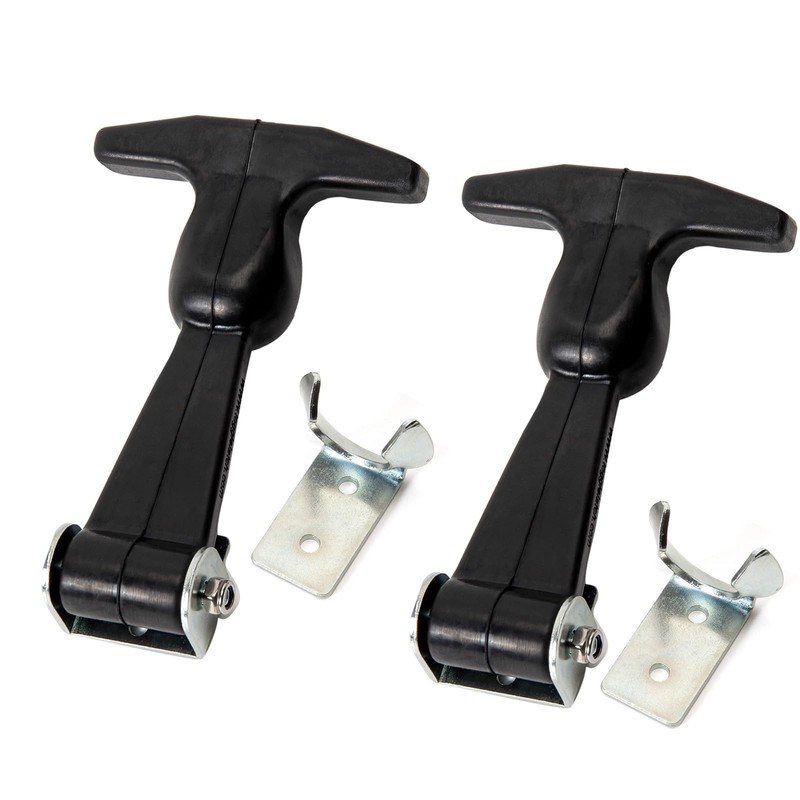 COOLOGIN Rubber Hood Latch -2 Pack Elastic Rubber Flexible T-Handle