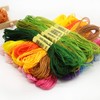 Friendship Bracelet String 50 Skeins Rainbow Color Embroidery Floss Cross