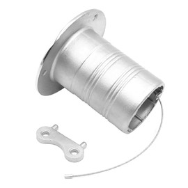 NUZAMAS 1.5" Lockable Stainless Steel Fuel Deck Filler 316 Stainless Steel with Key Cap Boat Yacht Accessories