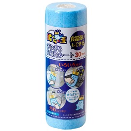 CL-051 Yanagi Wiping King Cleaning Sheet Can Also Be Dishwashed, Rough Cleaning Sheet, Removes Persistent Stains, Dishwashing, Lizzz Remover, Water Scale Remover, Bathtub Wash, 30 Cuts (1 Cut, Width