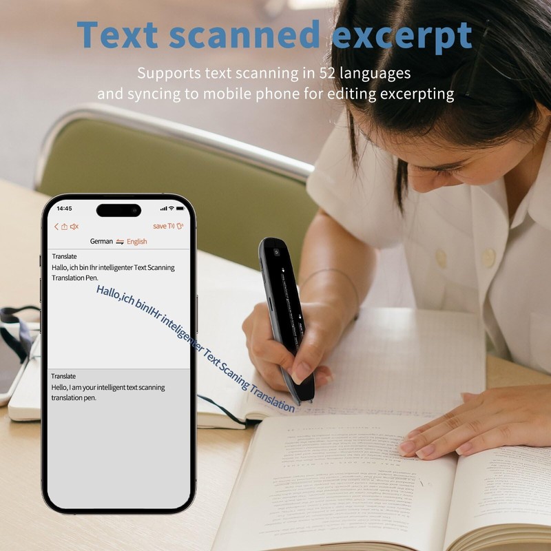 Scan Translator Pen, Dyslexia Tools, Language Translator Device, Text to