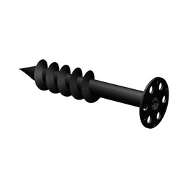 LUX ELEMENTS FIX-SD Screw Dowels 8 cm Pack of 10 I Plastic Screw Dowels with Bit Type PH3 / PH2 / PR2 I Plate Dowels for Construction of Corners, Shelves etc.