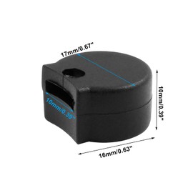 Bonsicoky 12 Pcs Silicone Thumb Rest Pads, Clarinet and Oboe Cushion Protector, Black