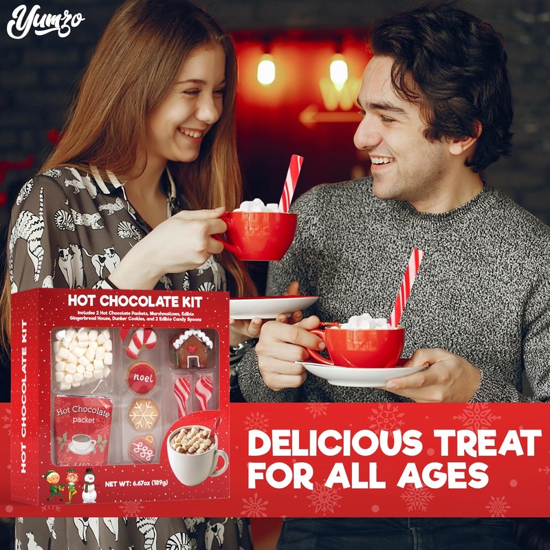 Hot Chocolate Kit, Premium Holiday Hot Cocoa Gift Sets With
