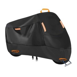 Adunsiaoto Motorcycle Cover Outdoor Scratch-Resistant Motorcycle Tarpaulin Waterproof Breathable Outdoor Motorcycle Garage Oxford Fabric Motorcycle Tarpaulin Breathable Tarpaulin Motorcycle Cover (190