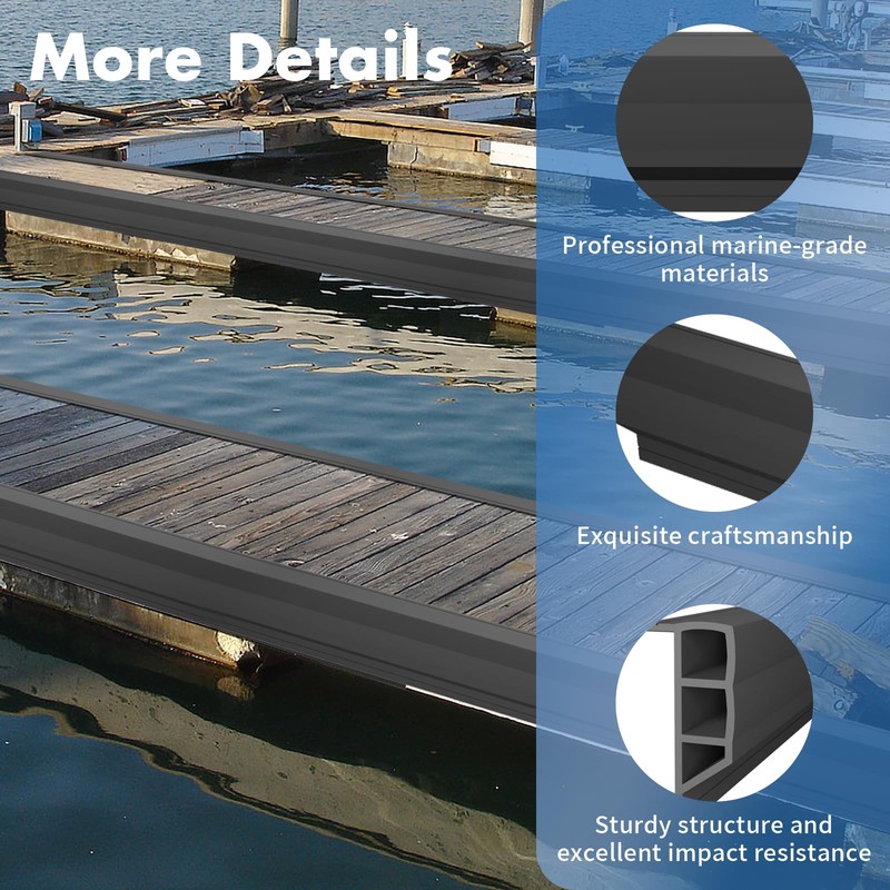 Nalwort Dock Bumpers 16 Feet and 24 Feet, Full Protection