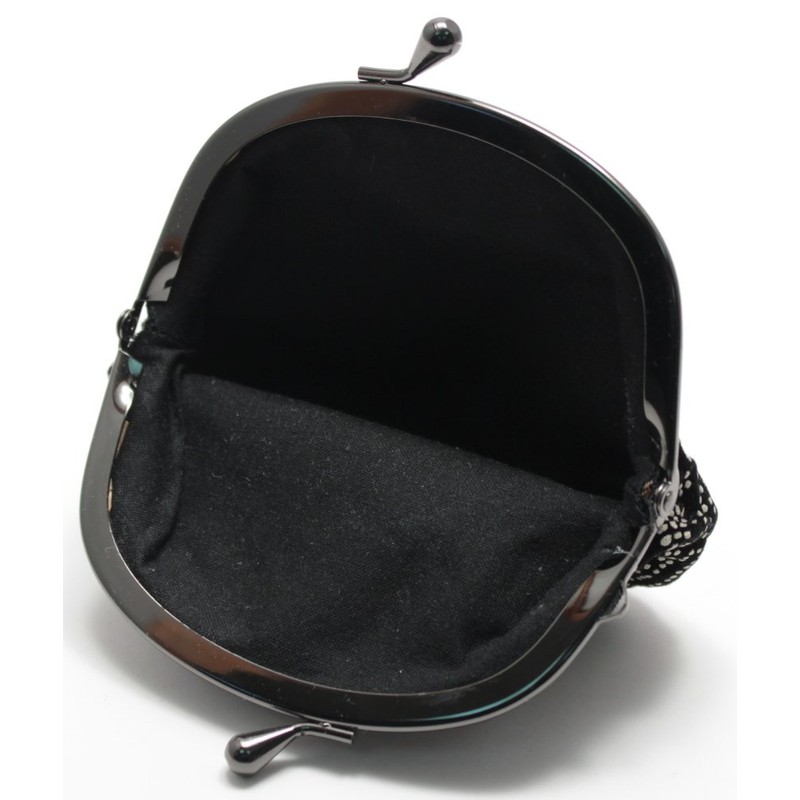 Round Coin Purse, Suede Inden Style Coin Purse, Seigai Wave