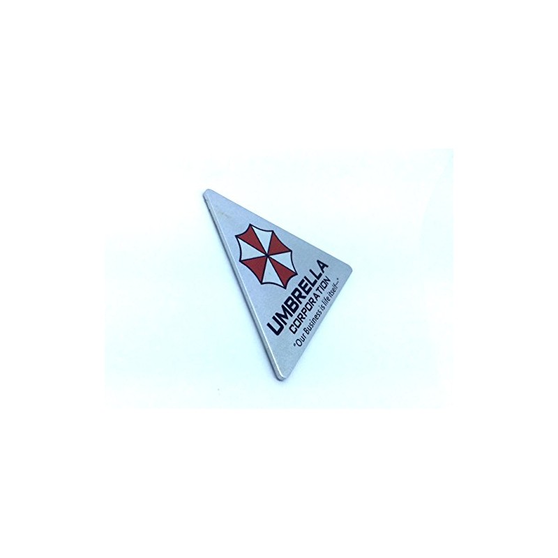 Umbrella Corporation Triangle Metal Car Sticker Badge Decal