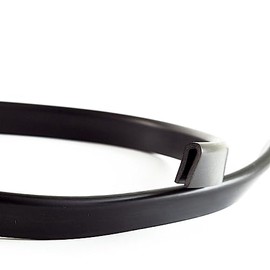Eutras Edge Protection Profile FP3008 Edge Protection Rubber Seal Gap Size 1.5 – 3.0 mm, black, black, 1945