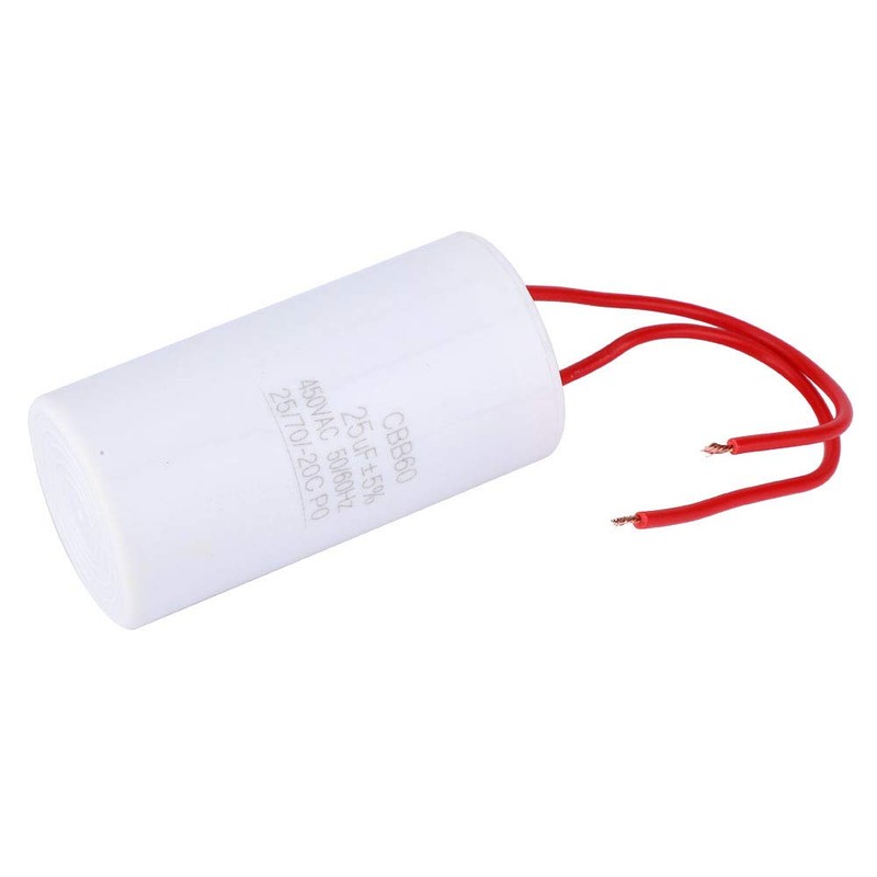 Capacitor CBB60 Start Capacitor 25uF 450VAC for Household Electrical Appliances