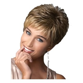 Peluca De Mujer Cabello Corto Y Rizado Moda Natural 1 . *ba