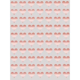 Royal Green 1/2 inch Colorful Heart Sticker Labels Sheets DIY Scrapbooking Stickers for Gifts, Stationery, Arts & Crafts 13mm, 1750-Pack - (Rose Gold)