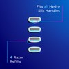 Schick Hydro Silk Sensitive Women's Razor Blade Refills, 4 Count