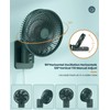 LEMOISTAR 8 Inch Small Wall Mounted Fan with Remote Control,