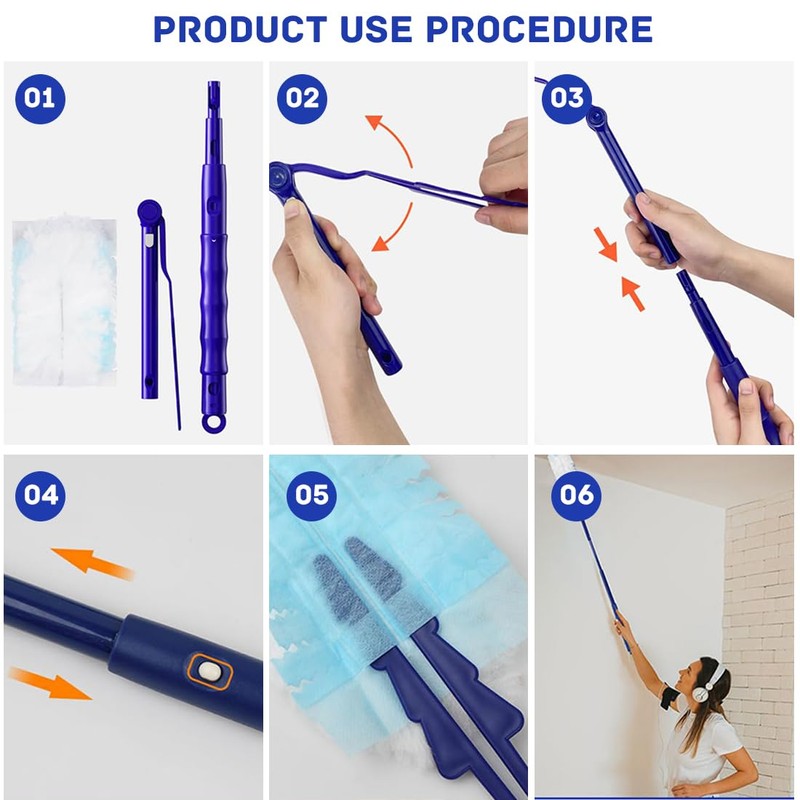 Disposable Dusters for Cleaning Hand Duster Refills Disposable Electrostatic Duster